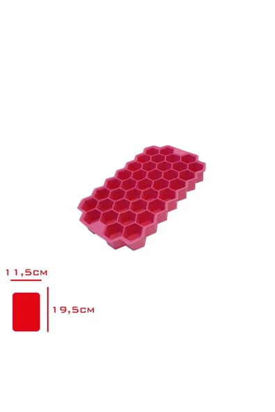 Merkezi Viva Alışveriş Merkezi Petek Buz Kalıbı Buzluk Pembe - 2