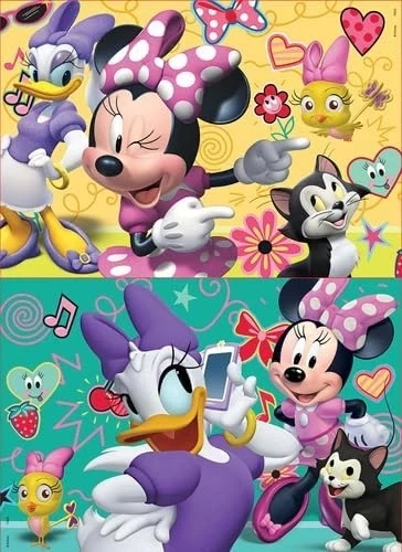 Educa Puzzle 2x16 Parça Minnie Happy Helpers Ahşap Puzzle 17623 - 2