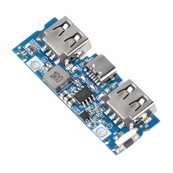 Powerbank Devresi 5V 2.4A Dual Usb Çıkış  Type C Micro Usb Giriş Lityum Lion 3.7V 18650 Pil Şarj Mobil Taşınabilir Güç Kaynağı Batarya Telefon - 7