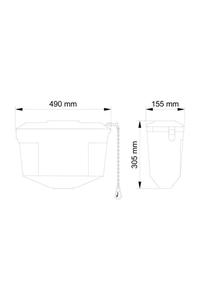 Visam Lord 2000 Zincirli Klasik Asma Rezervuar Orjinal Ürün - Resim 3
