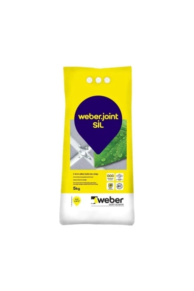 WEBER Weber .Joint Sil Silikonlu Derz Dolgu Fuga Toprak Kahve 5 Kg