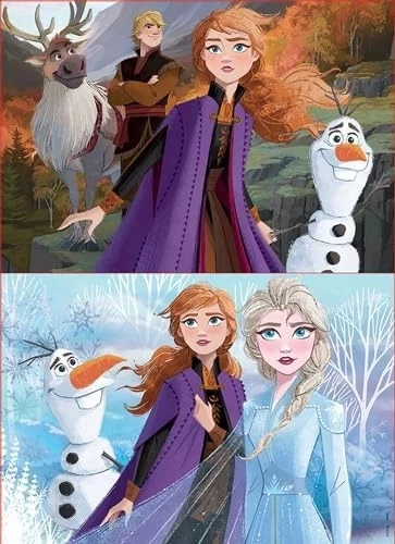 Educa 2x50 Frozen 2 Puzzle 18086 Ahşap Puzzle - 2