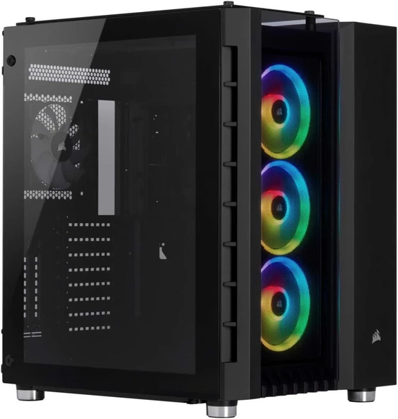 Corsair Crystal Series 680X RGB CC-9011168-WW Led Fanlı E-ATX Oyuncu Kasa - Outlet