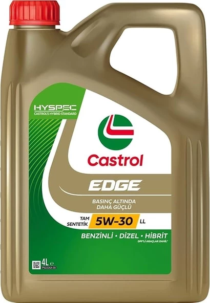 Castrol Edge 5W-30 LL 4 lt Motor Yağı (2024 Üretim)