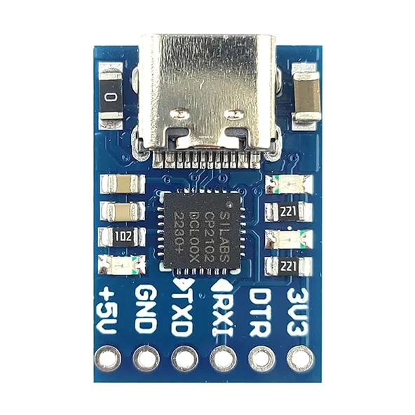 CP2102 USB to RS232 TTL UART Çevirici Modül  Type C Usb Seri Port Haberleşme Mcu Uydu Alıcı Dvd GSM Telefon Firmware Güncelleme