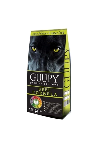 Guupy Biftekli Köpek Maması 15 Kg.