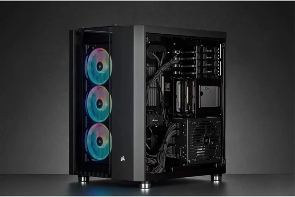 Corsair Crystal Series 680X RGB CC-9011168-WW Led Fanlı E-ATX Oyuncu Kasa - Outlet - 4