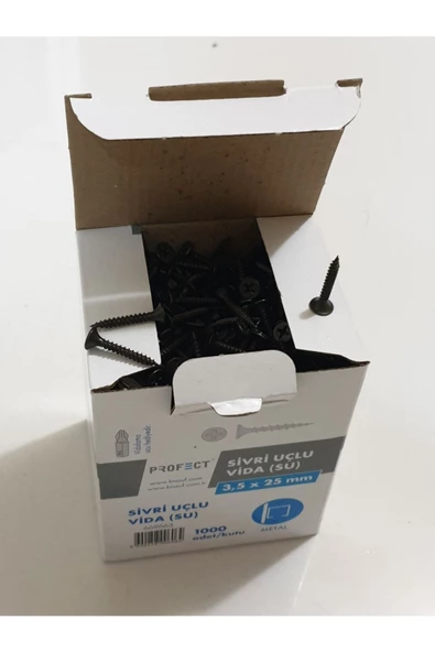 Knauf  Profect 3,5*25 mm Sivri Uçlu Alçıpan Vidası - Vida - 2