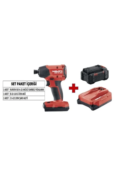 Hilti Nuron SID 6-22 Akülü Darbeli Vidalama Makinesi Seti - 2