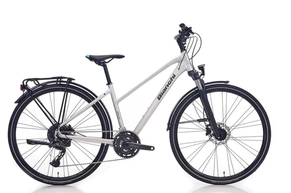 BIANCHI NEWTOURER ST CUES KADIN ŞEHİR BİSİKLETİ 430H HD 28 JANT 20 VİTES LIGHT GREY MATT GRAPHITE GLOSS