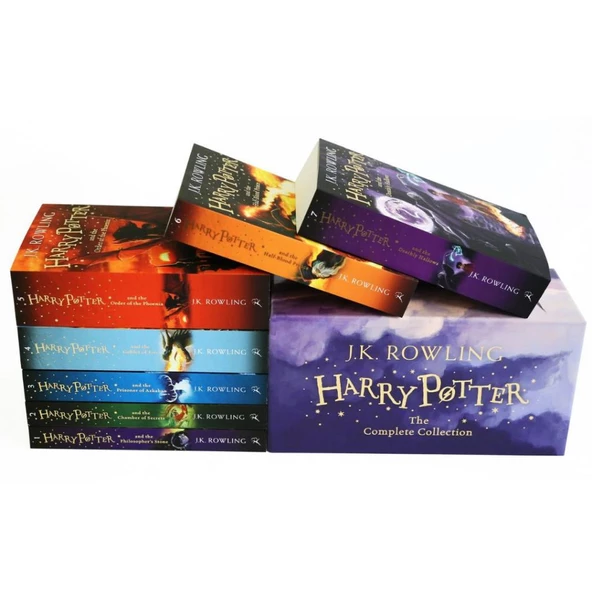 Harry Potter Box Set: The Complete Collection Children's Paperback J. K. Rowling - Resim 2