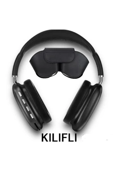 Maxron Siyah P9 Pro Bluetooth 5.3 Kulak Üstü Kulaklık - 10 Saat Müzik, Micro SD & Type-C Şarj - 2