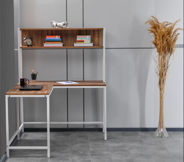 Arpelia Raflı L Çalışma Masası 140x120x75 Cm - 3