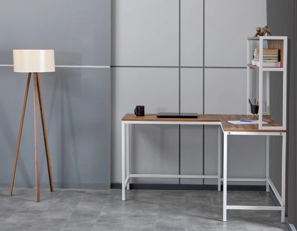Arpelia Raflı L Çalışma Masası 140x120x75 Cm - 2