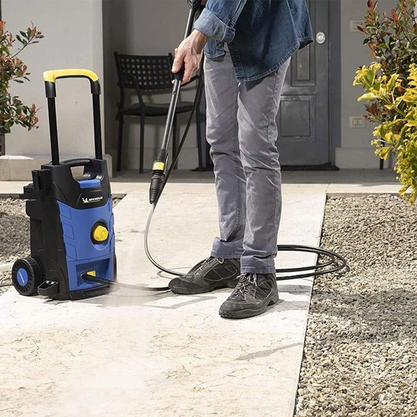 Michelin MPX19ELP 1900Watt 140Bar Profesyonel Basınçlı Yıkama Makinesi + Zemin/Araç Yıkama Fırçası - 3