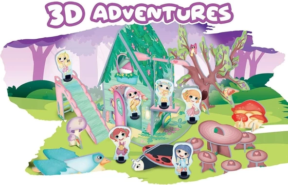 Educa 3 Boyutlu Peri Maceraları Puzzle Seti 18229 - 2
