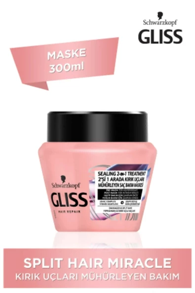 Gliss Schwarzkopf Gliss Split Hair Miracle Bakım Maskesi 300 Ml