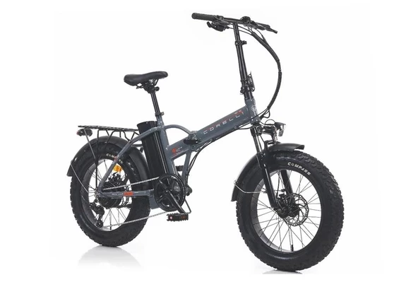 CORELLİ VONIQ ECO FAT BIKE ELEKTRİKLİ KATLANIR BİSİKLET 42CM MD 20 JANT 7 VİTES GRAY