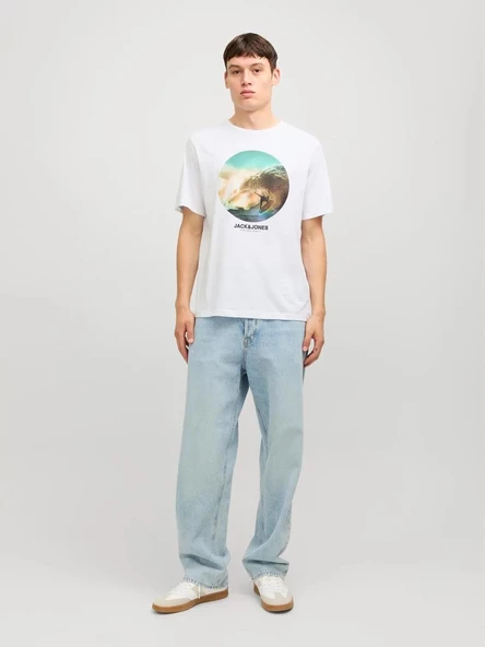 Jack & Jones Jjcellox Tee Ss Crew Neck Erkek T-Shirt - Resim 3