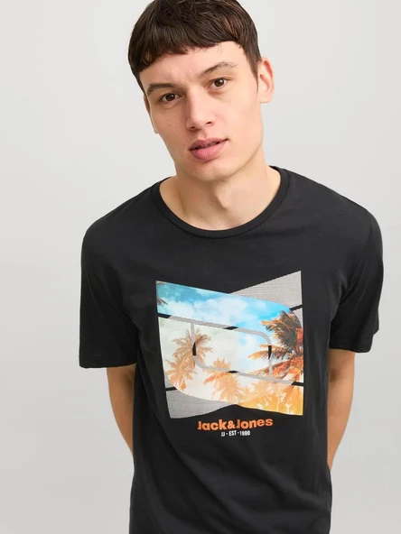 Jack & Jones Jjcellox Tee Ss Crew Neck Erkek T-Shirt - 3