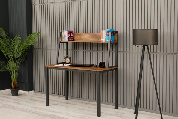 Arpelia Çalışma Masası Üst Raflı 120x60x75 Cm - 2