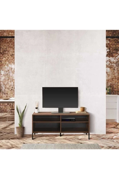 Roma Modüler Tv Ünitesi - Koyu Ceviz (oslo Ceviz) 120x53x48 Cm (gxyxd) - 2