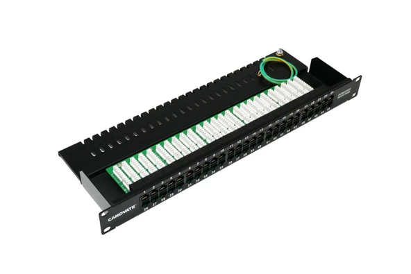Canovate 50 Port Cat 3 Telefon Patch Panel 1U 19'' Siyah Zırhlı Ral 9005 2 Yıl Üretici Garantili - 3