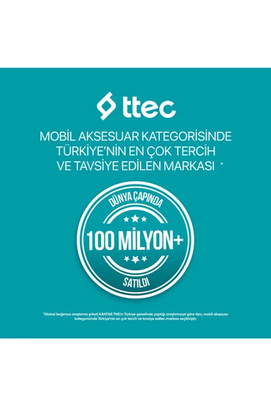 Ttec 2BB211S ChargeUp LCD 20.000 mAh Taşınabilir Hızlı Şarj Aleti / Powerbank - 8