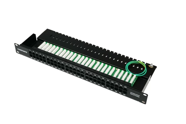 Canovate 50 Port Cat 3 Telefon Patch Panel 1U 19'' Siyah Zırhlı Ral 9005 2 Yıl Üretici Garantili - 2