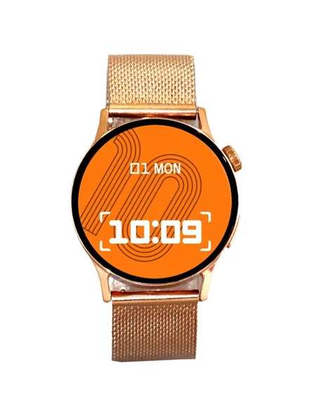 Logia Gt2 Akıllı Saat 20mm Rose Gold Metal Kordon Çinko Alaşım Kasa - 4