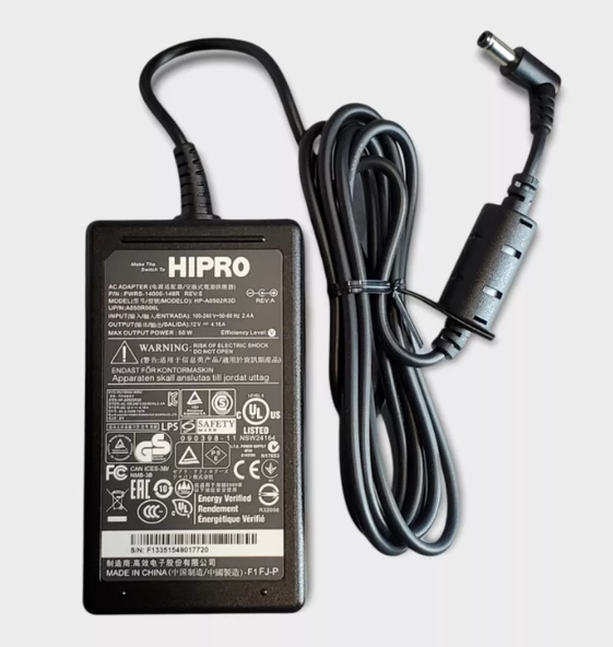 HIPRO 50W 12V 4.16A Adaptör PWRS-14000-148R (HP-A0502R3D)