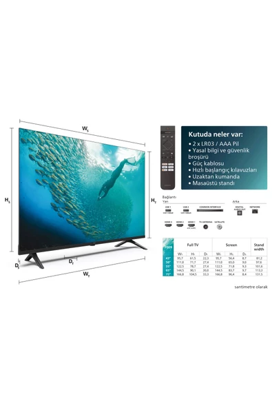 Philips 65Pus7009 4K Ultra Hd 65" 165 Ekran Uydu Alıcılı Smart Led Tv - 2