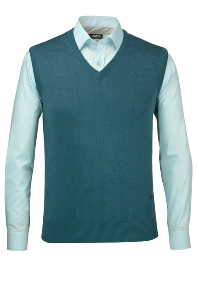 Erkek V Yaka Triko Süveter 4241H BGL-ST04030 - Resim 2