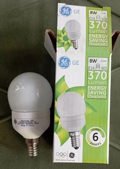 GENERAL 8 WATT E-14 TOP TASARRUF AMPULÜ 2700 KELVİN (SARI IŞIK)