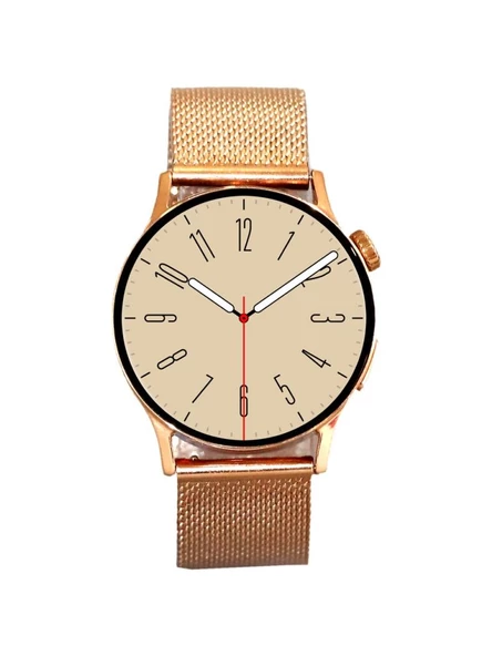 Logia Gt2 Akıllı Saat 20mm Rose Gold Metal Kordon Çinko Alaşım Kasa - 3