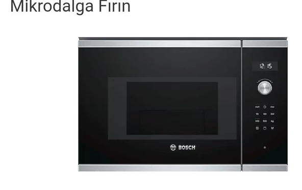 Bosch Bel524ms0 20 Lt Siyah Ankastre Mikrodalga Fırın