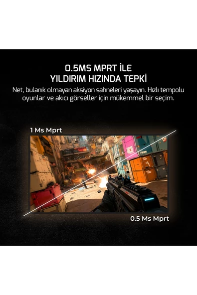 Gamepower 27" Sonic T80 Flat Fast Ips 180Hz 0.5Ms Qhd 2K Gaming Monitör (Sıfır Ölü Piksel Garantili) - 4