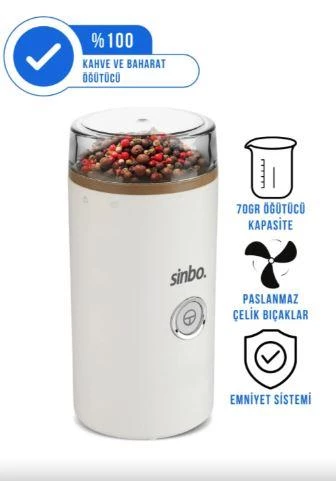 Sinbo Scm-2980 Elektrikli Kahve Çekirdeği Baharat Öğütücü - 2
