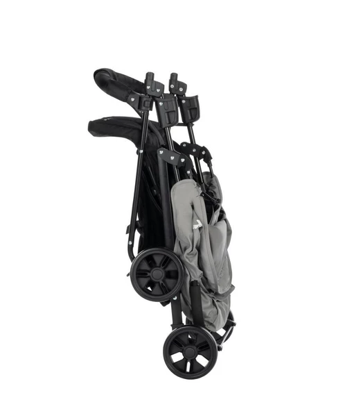 Bebeconfort Foggy Ultra Kompakt Tek Elle Katlanabilen Baston Bebek Arabası Tinted Grey - 9