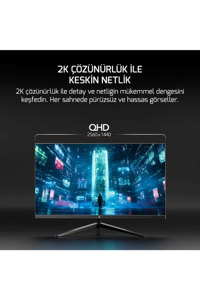 Gamepower 27" Sonic T80 Flat Fast Ips 180Hz 0.5Ms Qhd 2K Gaming Monitör (Sıfır Ölü Piksel Garantili) - 3