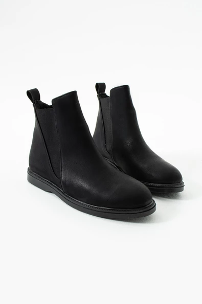 Albishoes Kadın Sıcak Astar Kaymaz Taban Zümrüt Kumaş Rahat Lastikli Kolay Giyim Casual Kadın Bot - 5