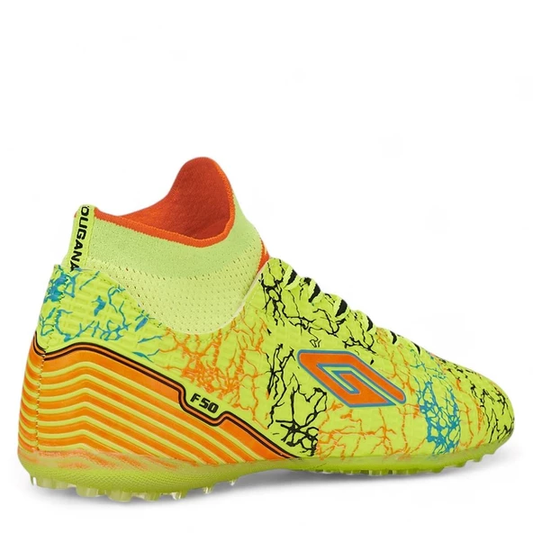 Albishoes Erkek Yeni Sezon Bilekli Boğazlı Çoraplı Mercury Dişsiz Halısaha Futbol Ayakkabı(36-44) - 4