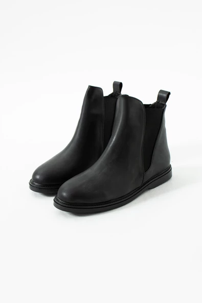 Albishoes Kadın Sıcak Astar Kaymaz Taban Cilt Kumaş Rahat Lastikli Kolay Giyim Casual Kadın Bot - 5