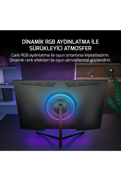 Gamepower 27" Sonic T80 Flat Fast Ips 180Hz 0.5Ms Qhd 2K Gaming Monitör (Sıfır Ölü Piksel Garantili) - 6