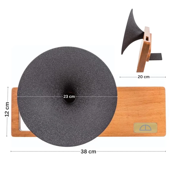 Muse Açık Ceviz Akustik Gramofon - 6