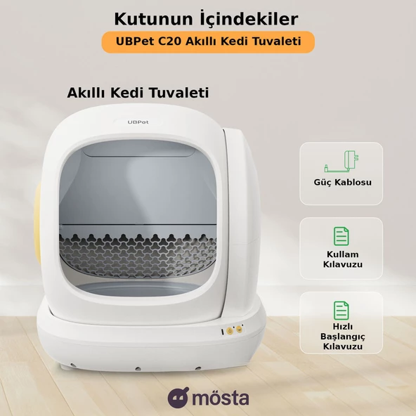 UBPet UCAT C20 Akıllı Otomatik Kedi Tuvaleti - 3