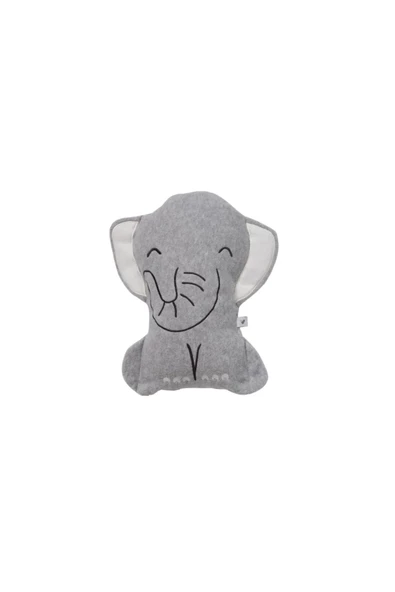 Elephant Bebek Dolgulu Kırlent (35x35 cm)