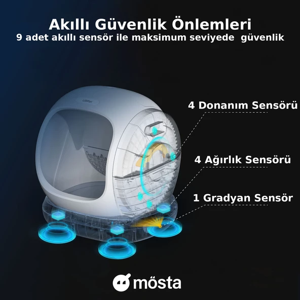 UBPet UCAT C20 Akıllı Otomatik Kedi Tuvaleti - 7