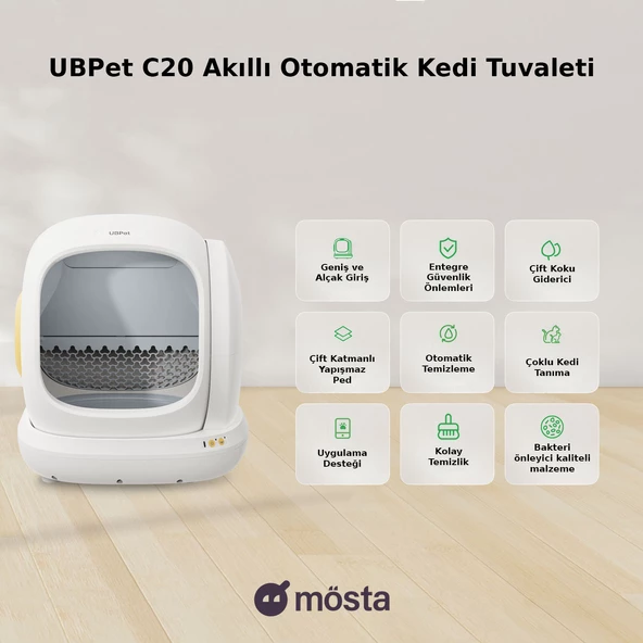 UBPet UCAT C20 Akıllı Otomatik Kedi Tuvaleti - 5