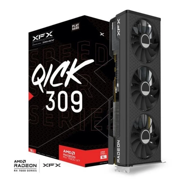 XFX Radeon RX7600 XT Speedster QICK 309 16GB GDDR6 128 Bit Ekran Kartı